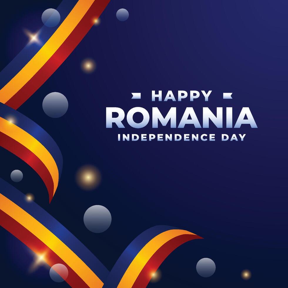 Roumanie indépendance journée conception illustration collection vecteur