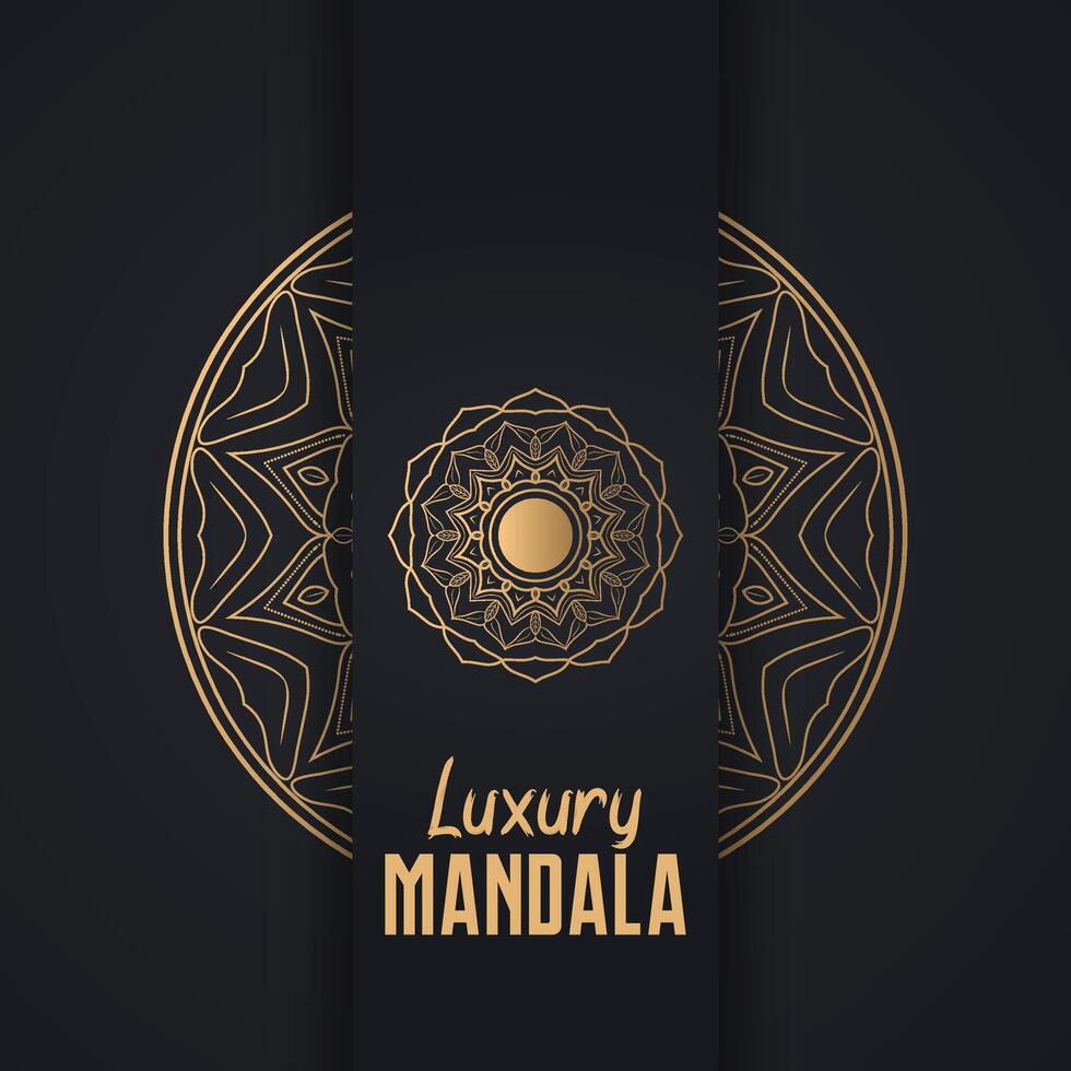 conception de mandala de luxe vecteur