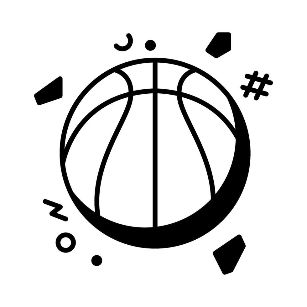 vecteur illustration basketball icône