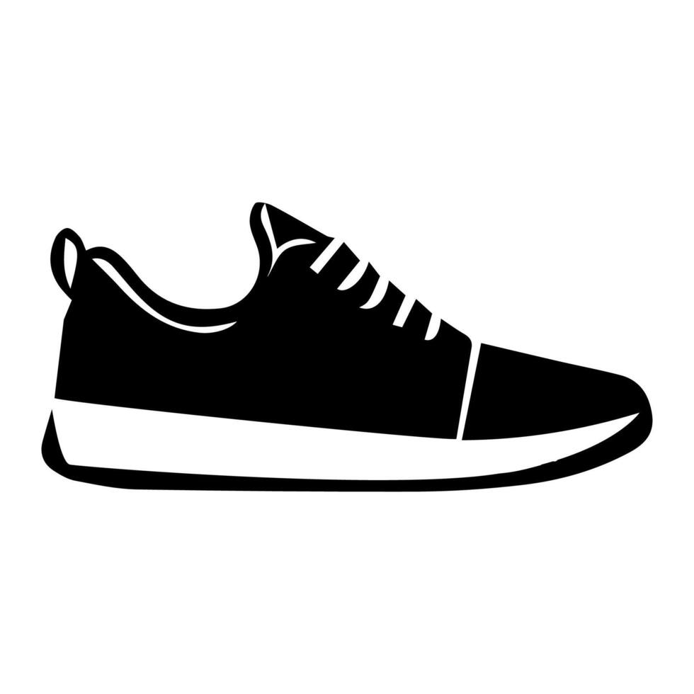 chaussure icône sur blanc Contexte. vecteur illustration