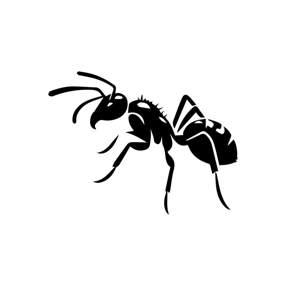 silhouettes de fourmis. gratuit vecteur