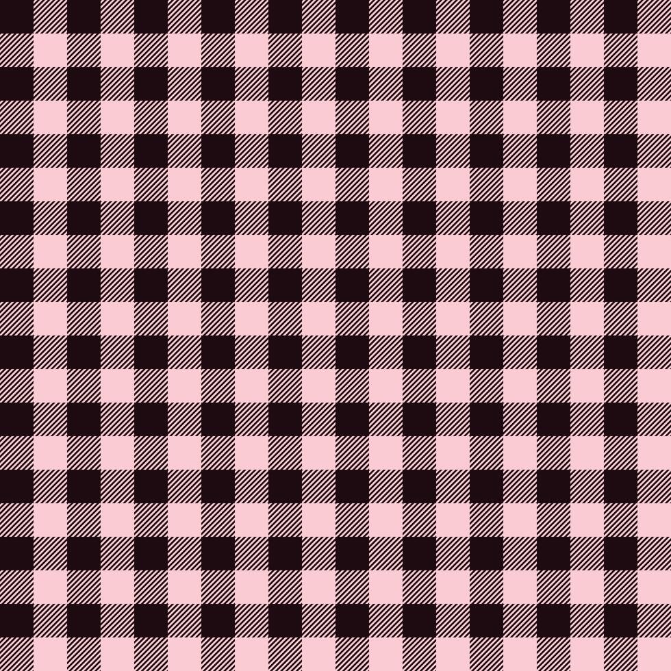 sans couture répéter lumière rose et noir buffle plaid modèle vecteur