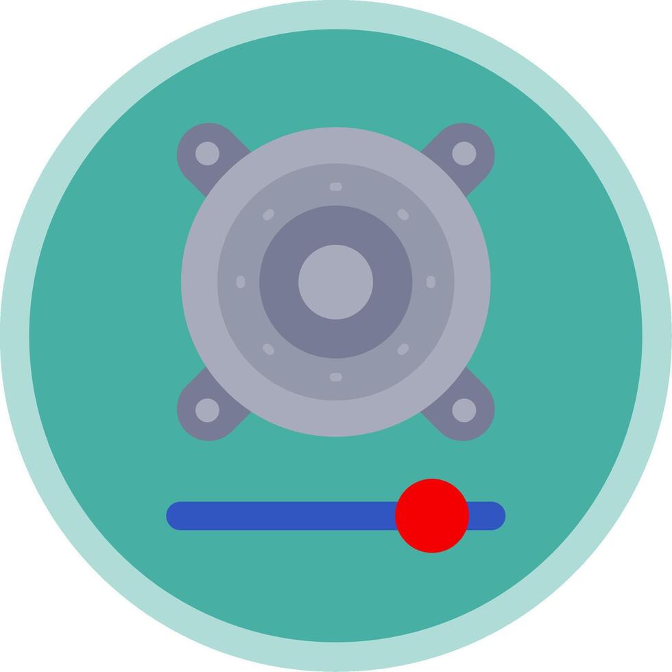 orateur plat multi cercle icône vecteur