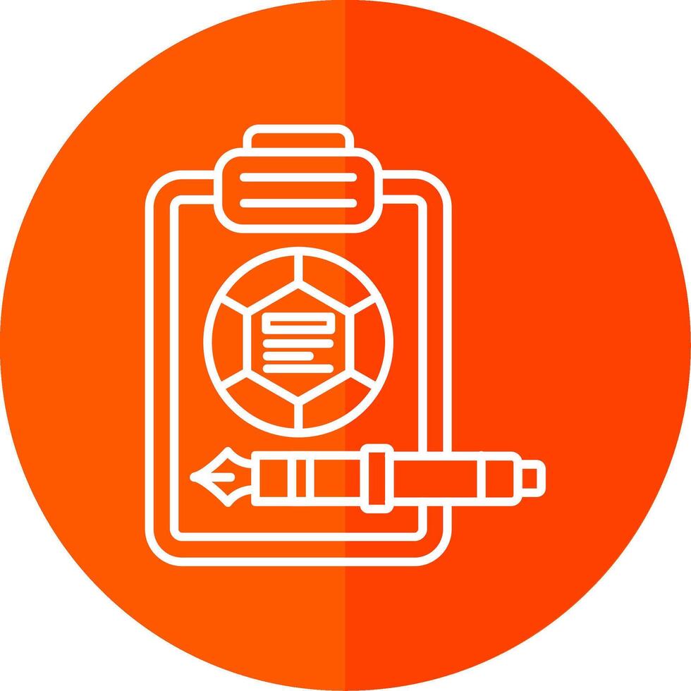 rapport ligne rouge cercle icône vecteur