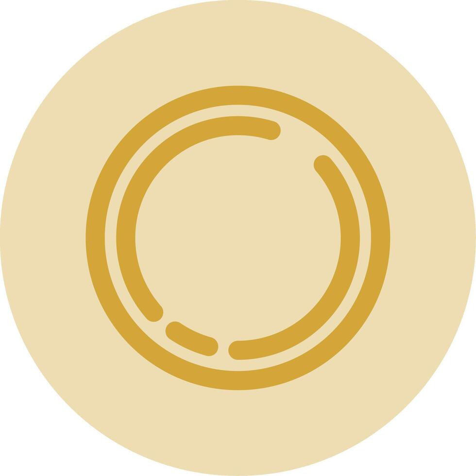 cercle ligne Jaune cercle icône vecteur