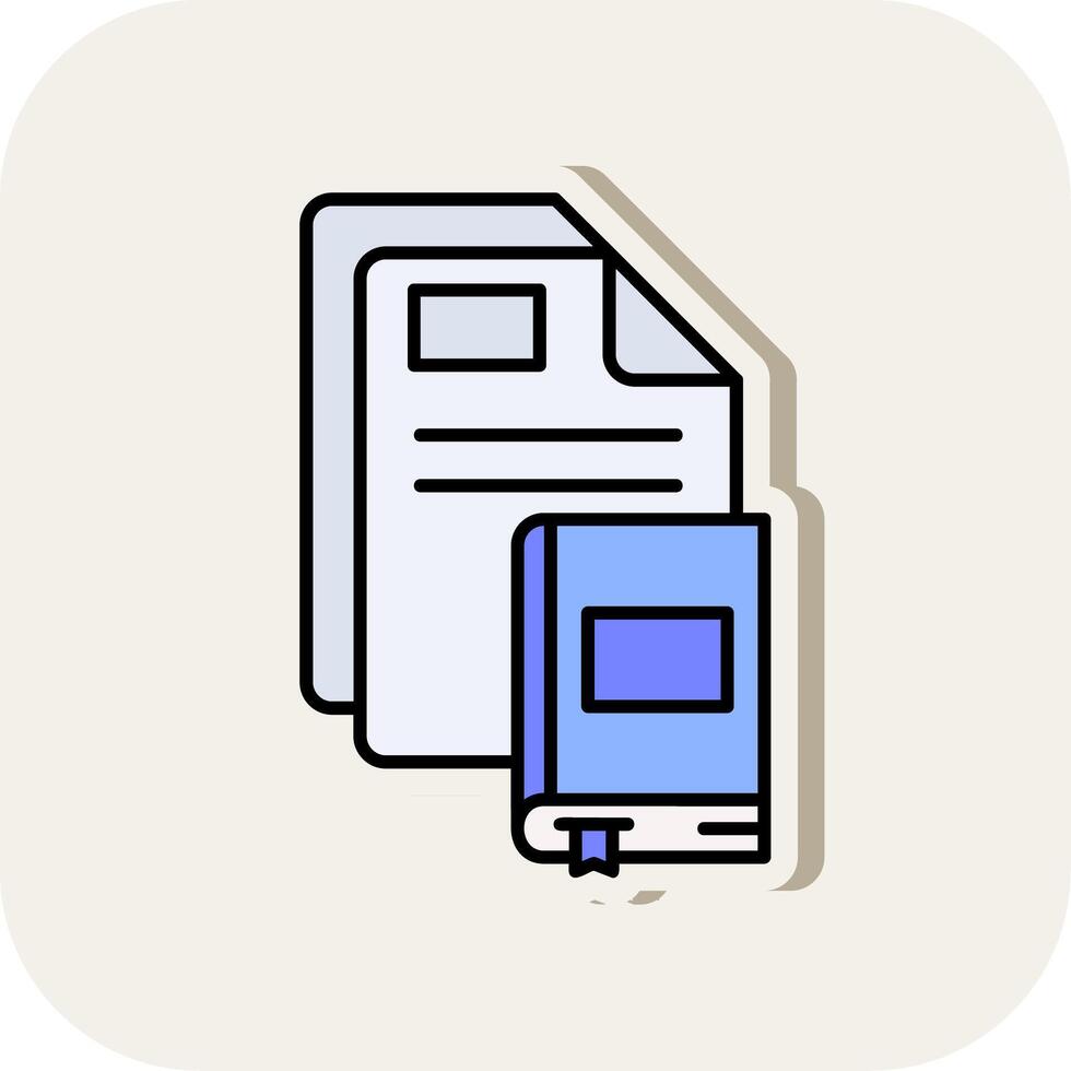 ebook ligne rempli blanc ombre icône vecteur