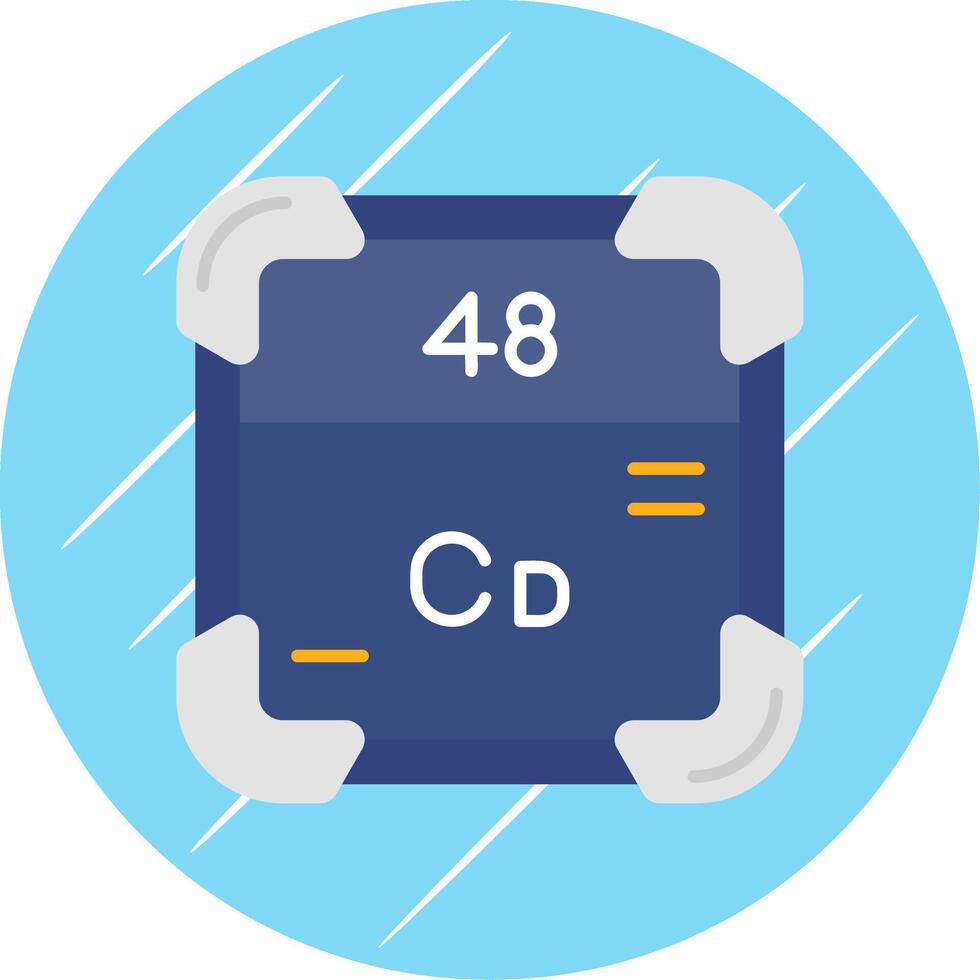 cadmium plat bleu cercle icône vecteur