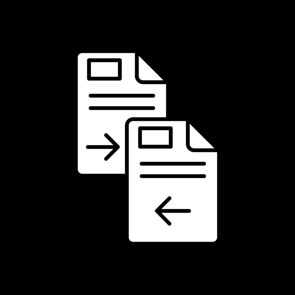 copier l'icône inversée du glyphe vecteur