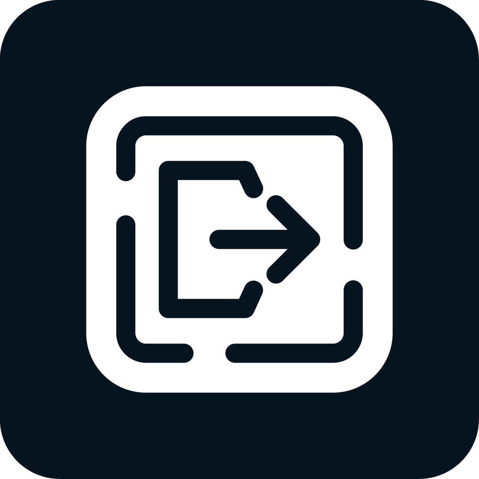 icône de deux couleurs de glyphe de déconnexion vecteur
