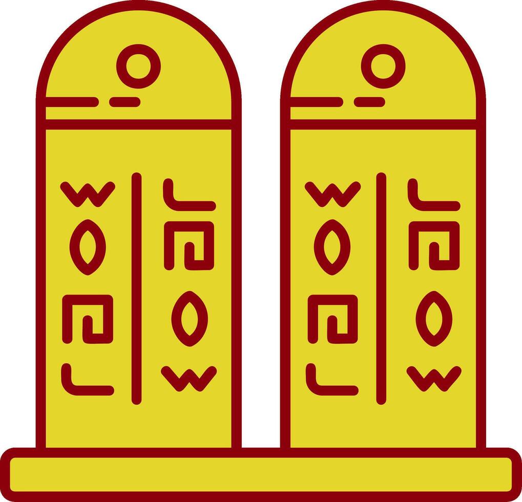 hiéroglyphe ancien icône vecteur