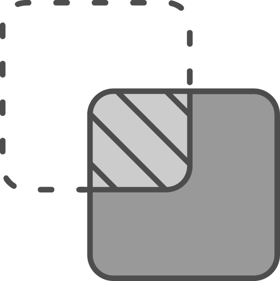 unir ligne rempli niveaux de gris icône vecteur