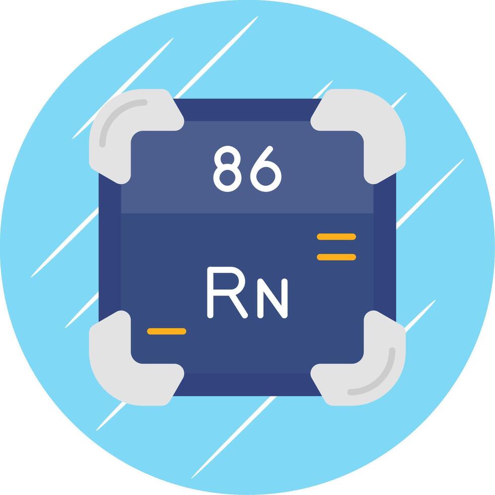 radon plat bleu cercle icône vecteur