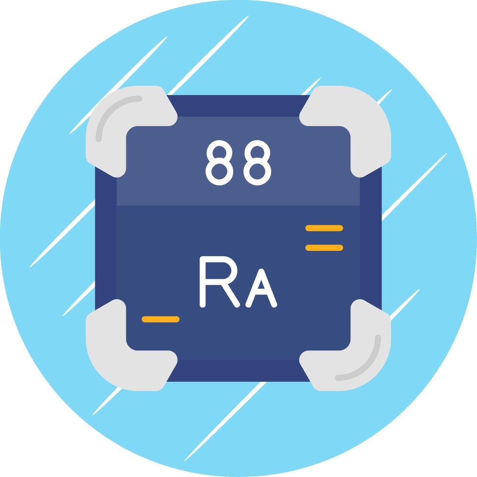 radium plat bleu cercle icône vecteur