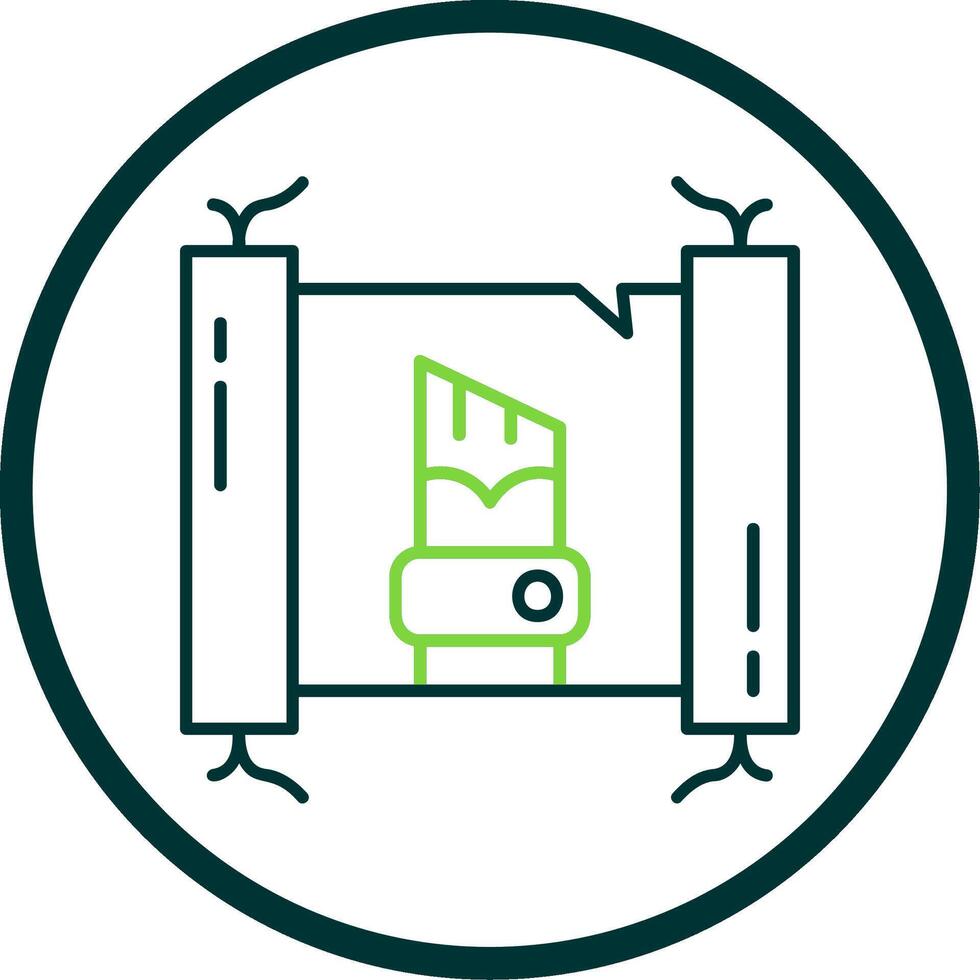 caligraphie ligne cercle icône vecteur