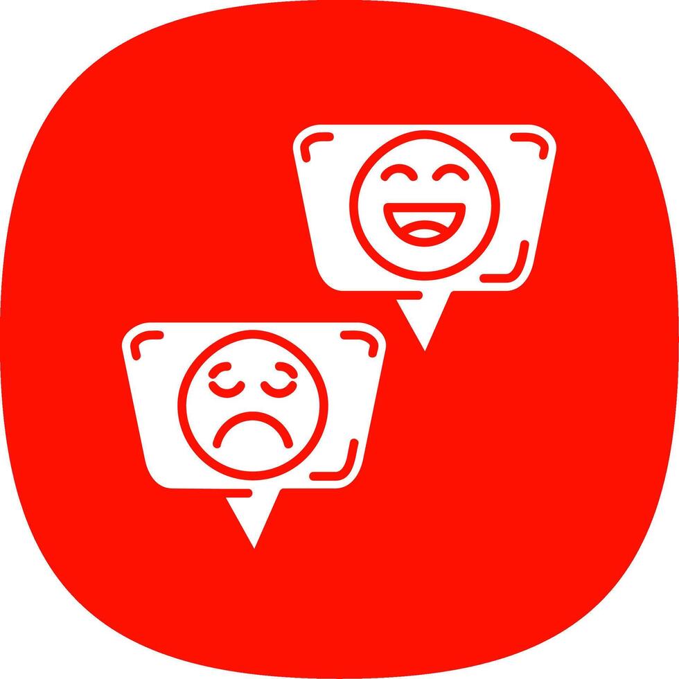 emojis glyphe courbe icône vecteur