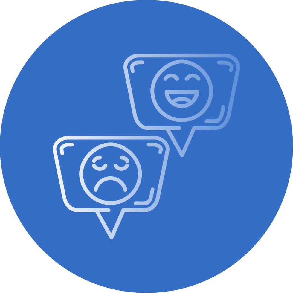 emojis pente ligne cercle icône vecteur