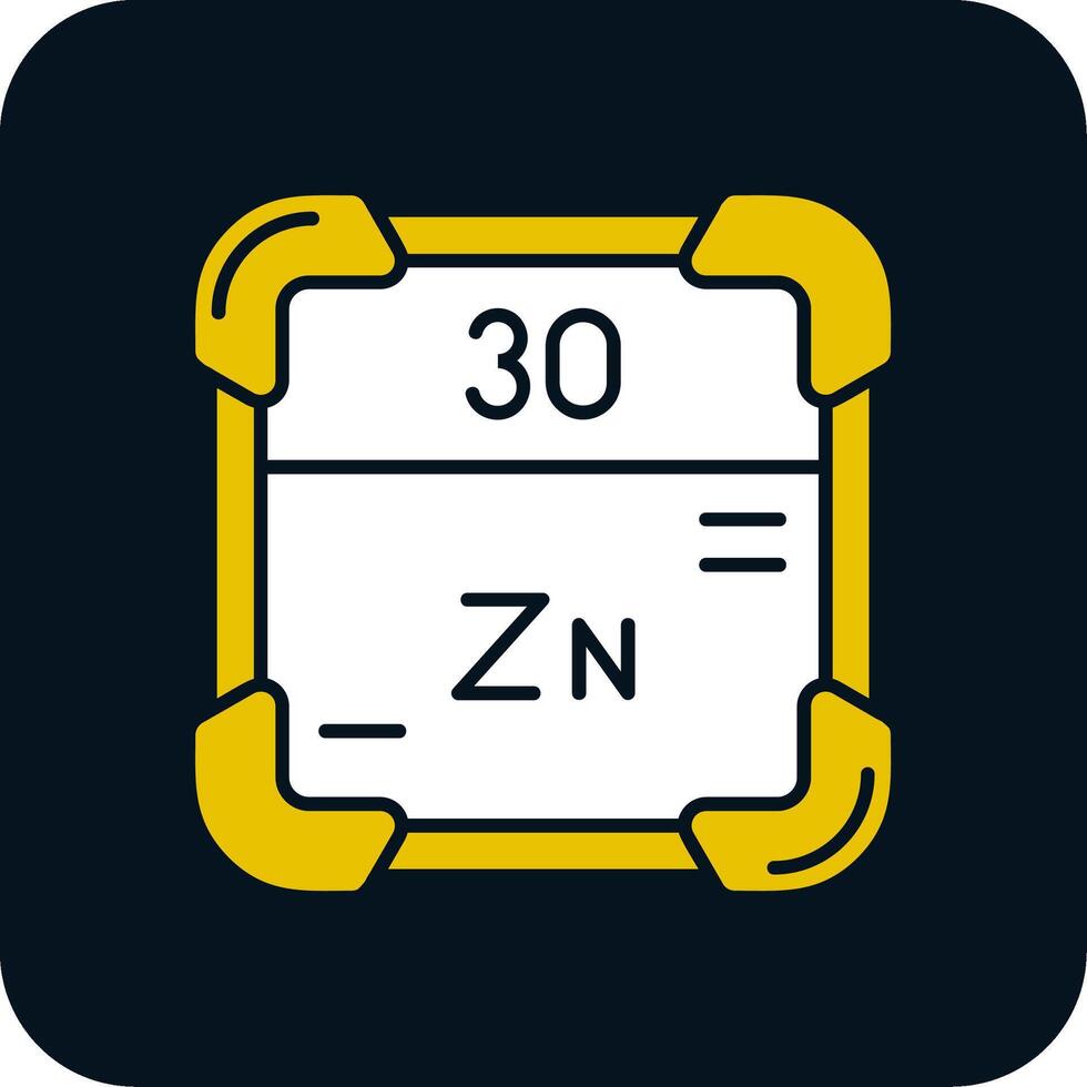 zinc glyphe deux Couleur icône vecteur