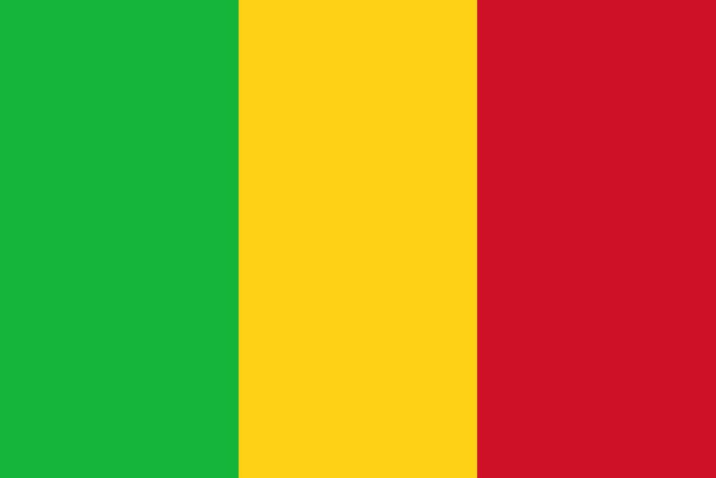 drapeau de mali vecteur format eps