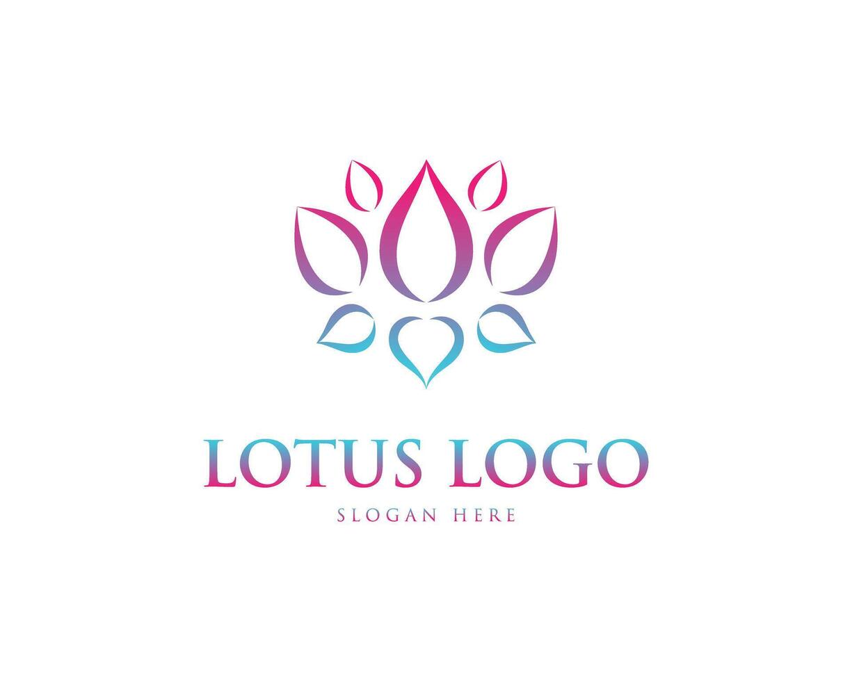 lotus fleur logo vecteur conception concept.