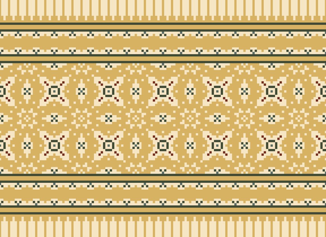 magnifique floral traverser point motif.géométrique ethnique Oriental modèle traditionnel fond.aztèque style abstrait vecteur illustration.design pour texture, tissu, vêtements, emballage, décoration, tapis.