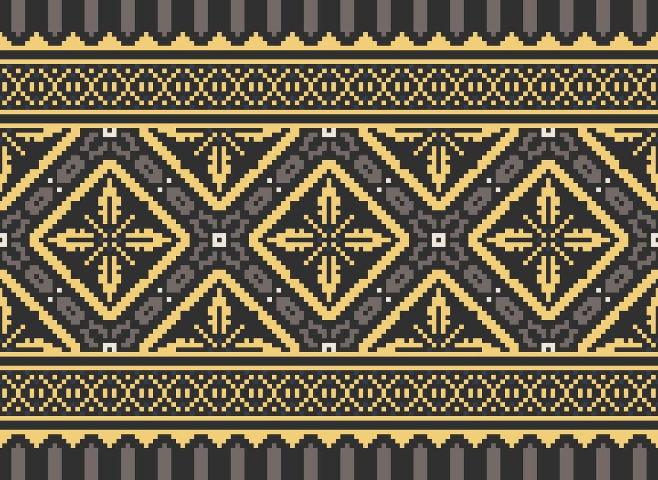 africain traverser point broderie sur arrière-plan.géométrique ethnique Oriental sans couture modèle traditionnel.aztèque style abstrait vecteur illustration.design pour texture, tissu, vêtements, emballage, tapis.