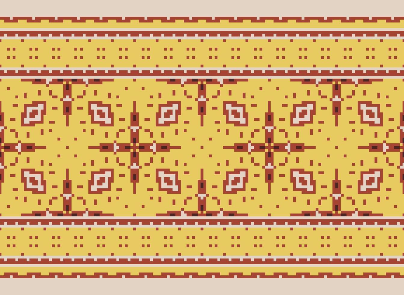 pixel ethnique modèle vecteur Contexte. sans couture modèle traditionnel, conception pour arrière-plan, fond d'écran, batique, tissu, tapis, vêtements, emballage, et textile.ethnique modèle vecteur illustration.