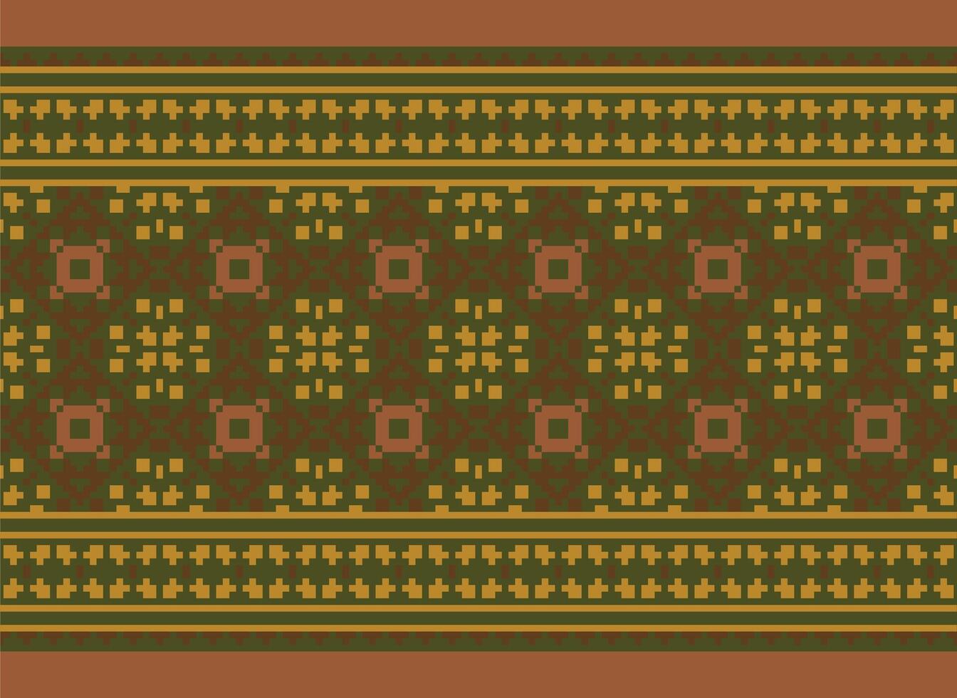 pixel ethnique modèle vecteur Contexte. sans couture modèle traditionnel, conception pour arrière-plan, fond d'écran, batique, tissu, tapis, vêtements, emballage, et textile.ethnique modèle vecteur illustration.