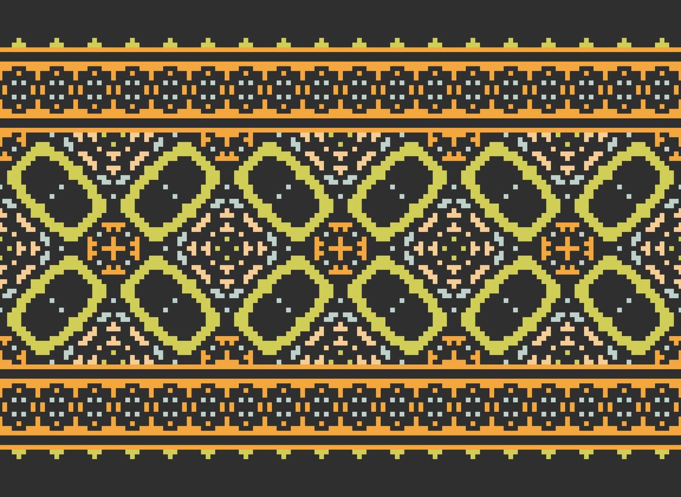 pixel ethnique modèle vecteur Contexte. sans couture modèle traditionnel, conception pour arrière-plan, fond d'écran, batique, tissu, tapis, vêtements, emballage, et textile.ethnique modèle vecteur illustration.