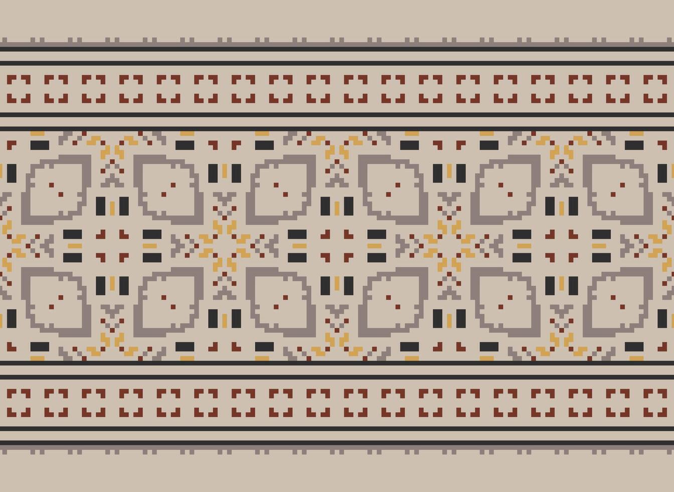 pixel ethnique modèle vecteur Contexte. sans couture modèle traditionnel, conception pour arrière-plan, fond d'écran, batique, tissu, tapis, vêtements, emballage, et textile.ethnique modèle vecteur illustration.