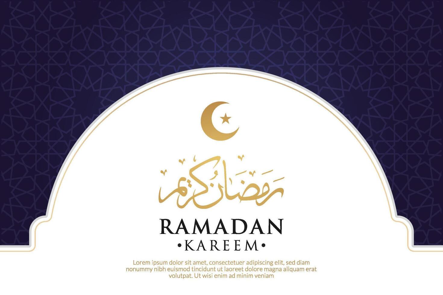 vecteur élégant luxueux Ramadan, eid al fitr, islamique Contexte décoratif salutation carte