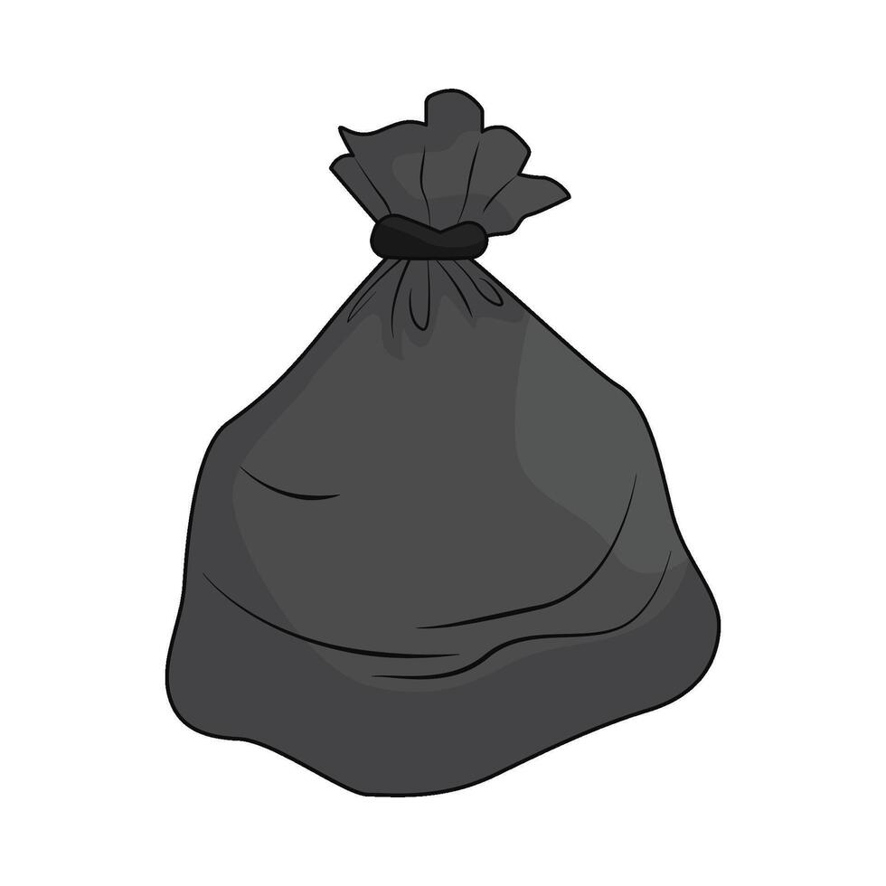 illustration de des ordures sac vecteur