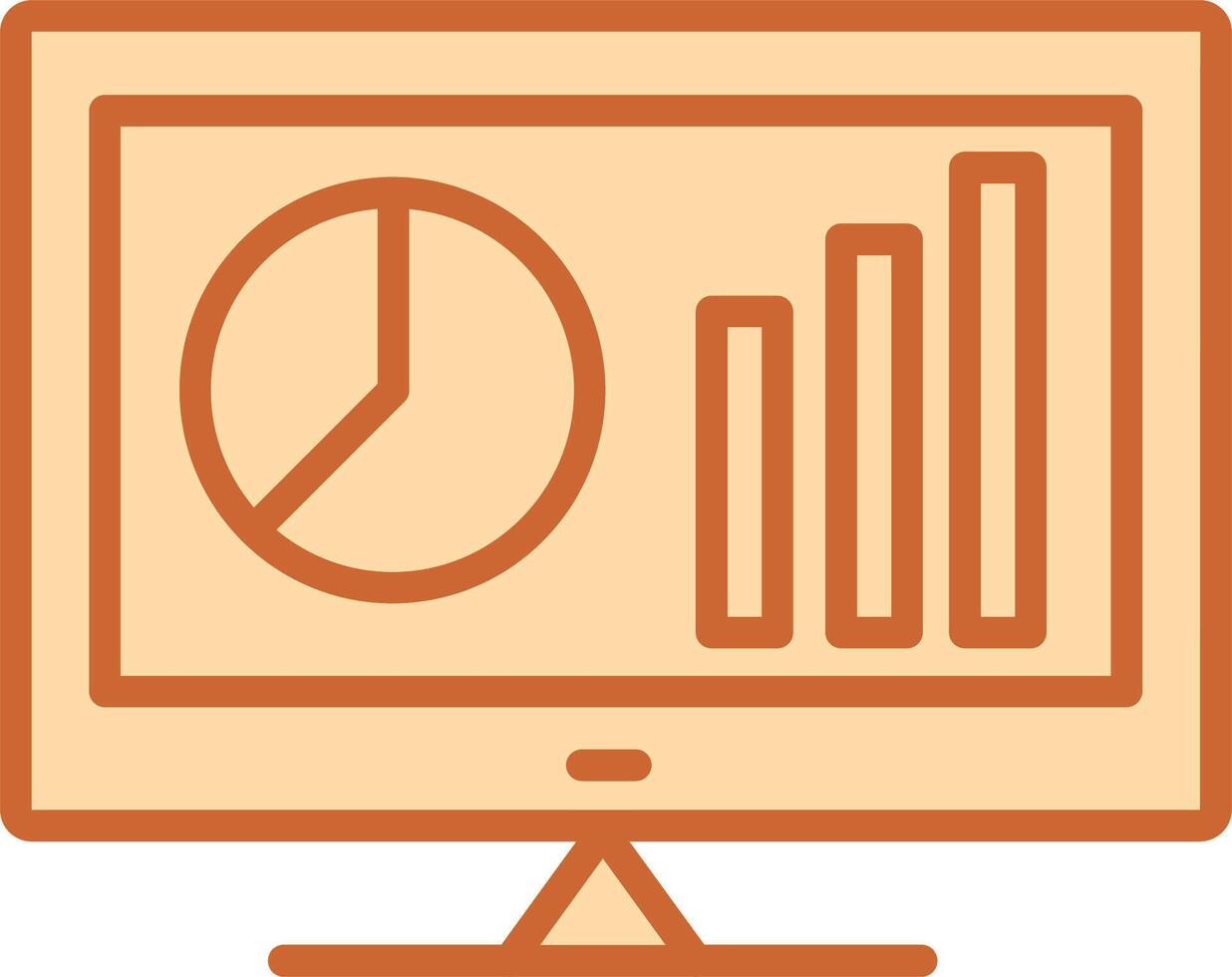 icône de vecteur de statistiques en ligne