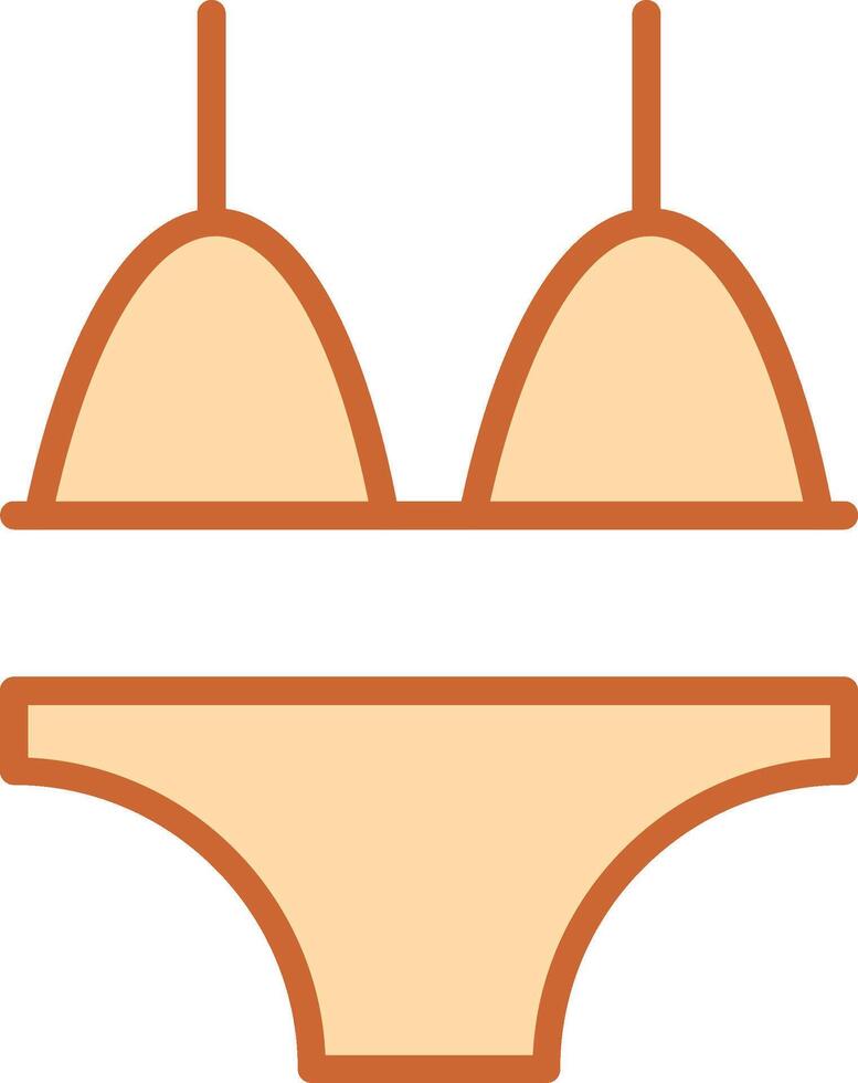 icône de vecteur de bikini