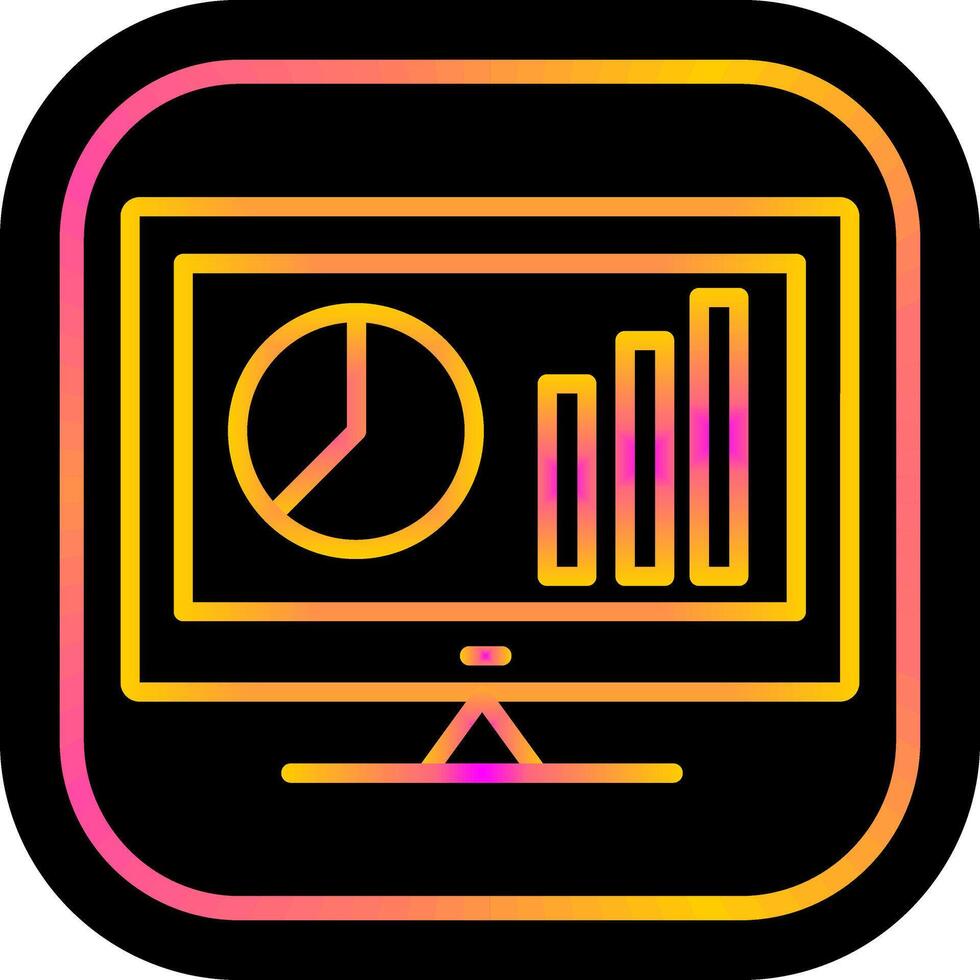 icône de vecteur de statistiques en ligne