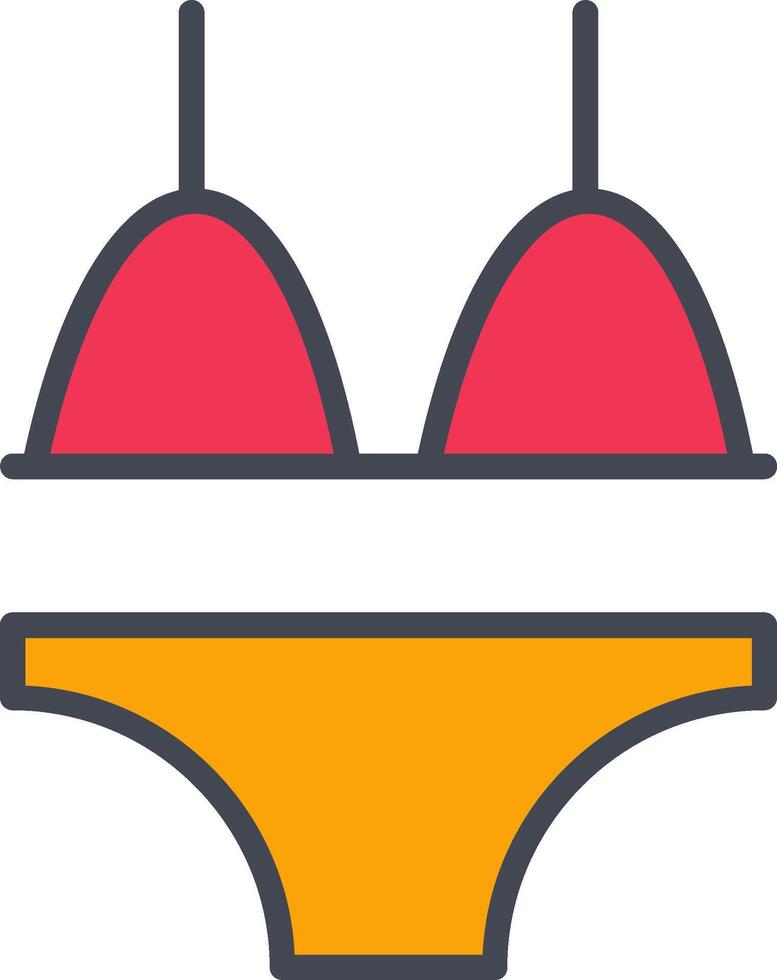 icône de vecteur de bikini