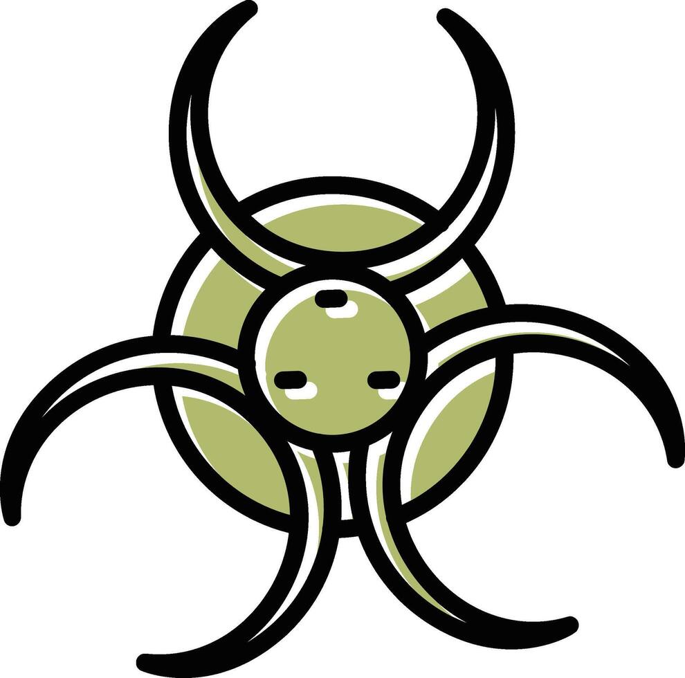 icône de vecteur de danger biologique