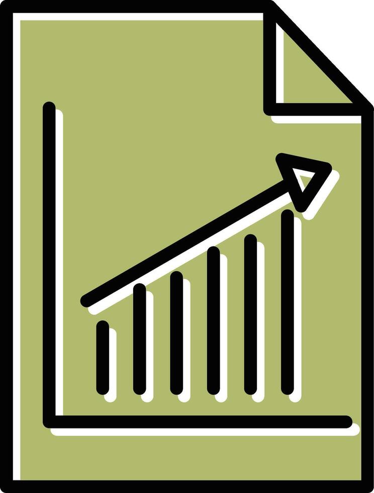 icône de vecteur graphique de rapport