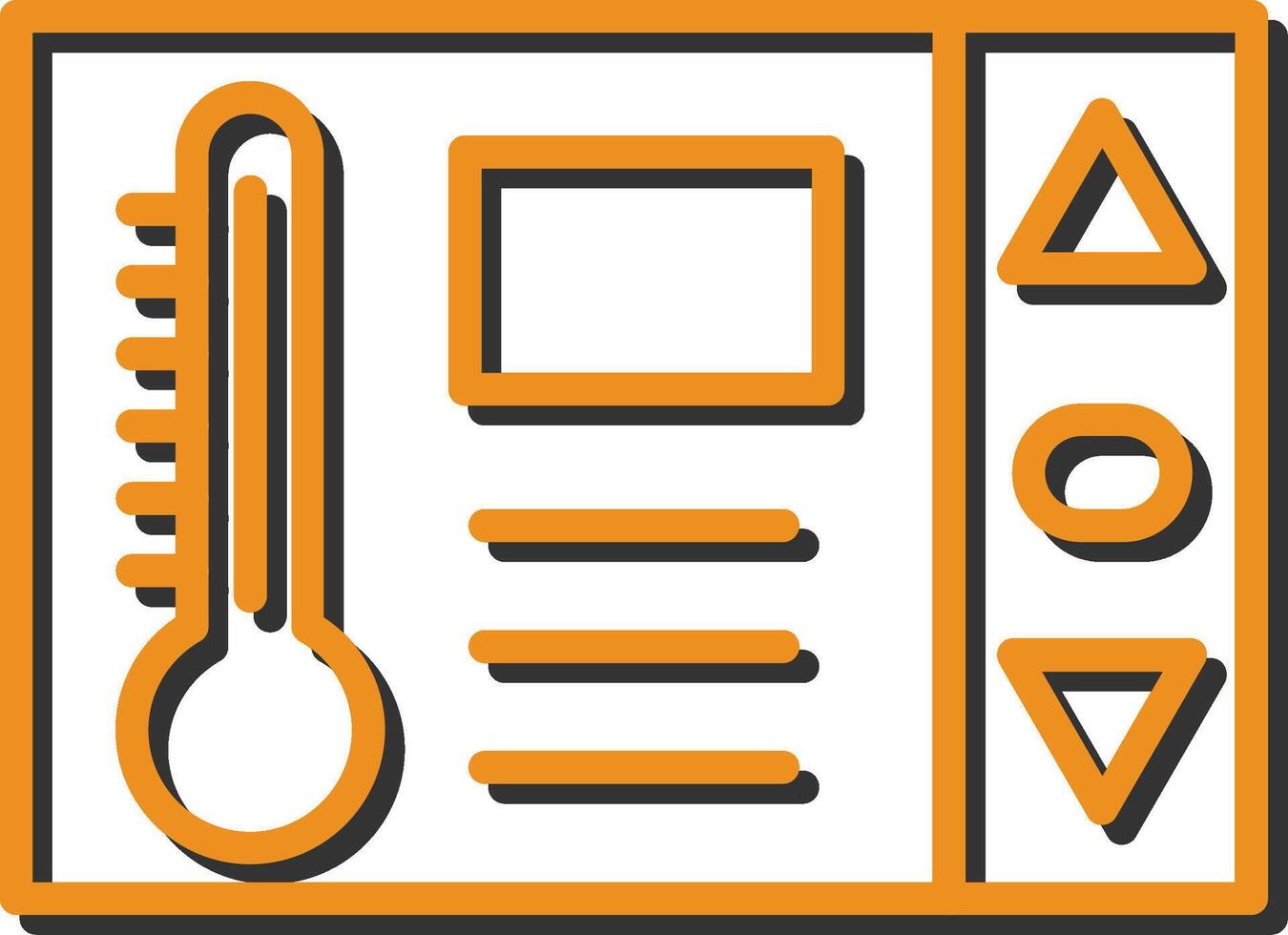 icône de vecteur de thermostat