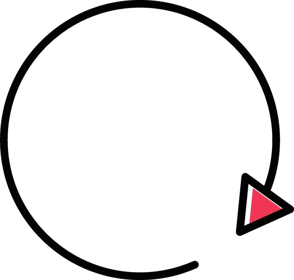 icône de vecteur de flèche de cycle