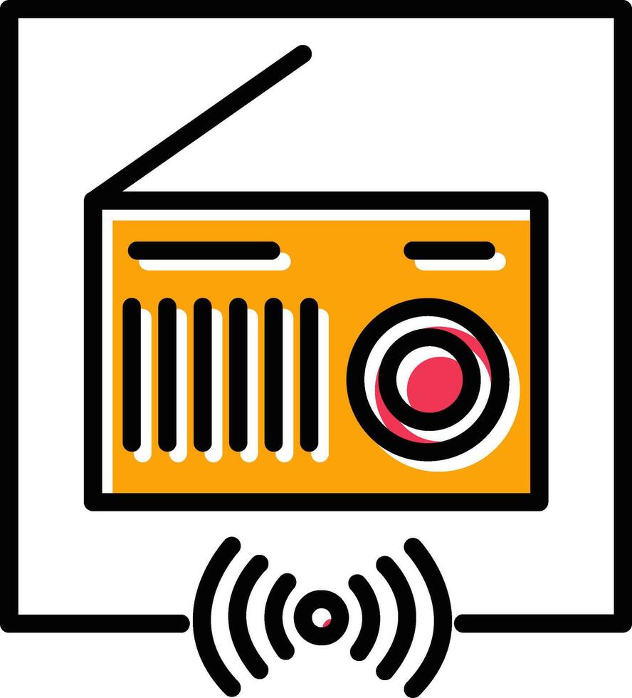 icône de vecteur radio