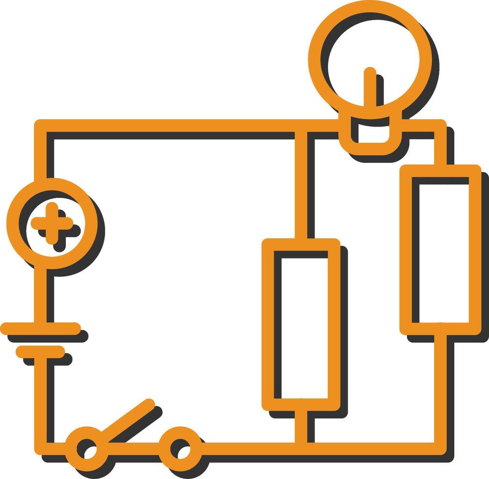 icône de vecteur de circuit électrique