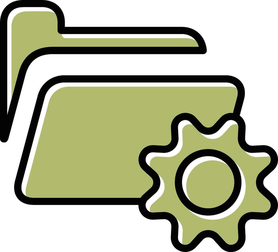préférences dossier vecteur icône