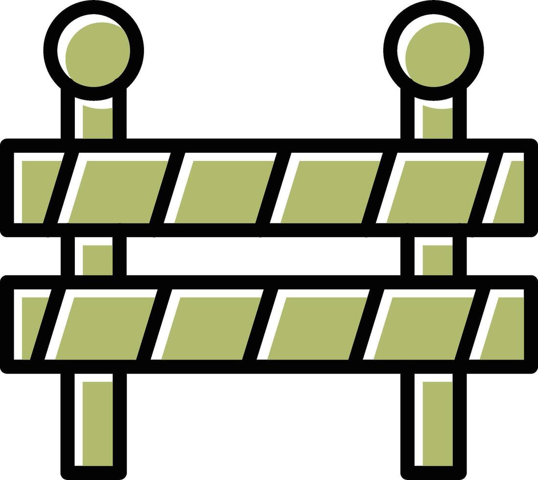 icône de vecteur de barrage routier