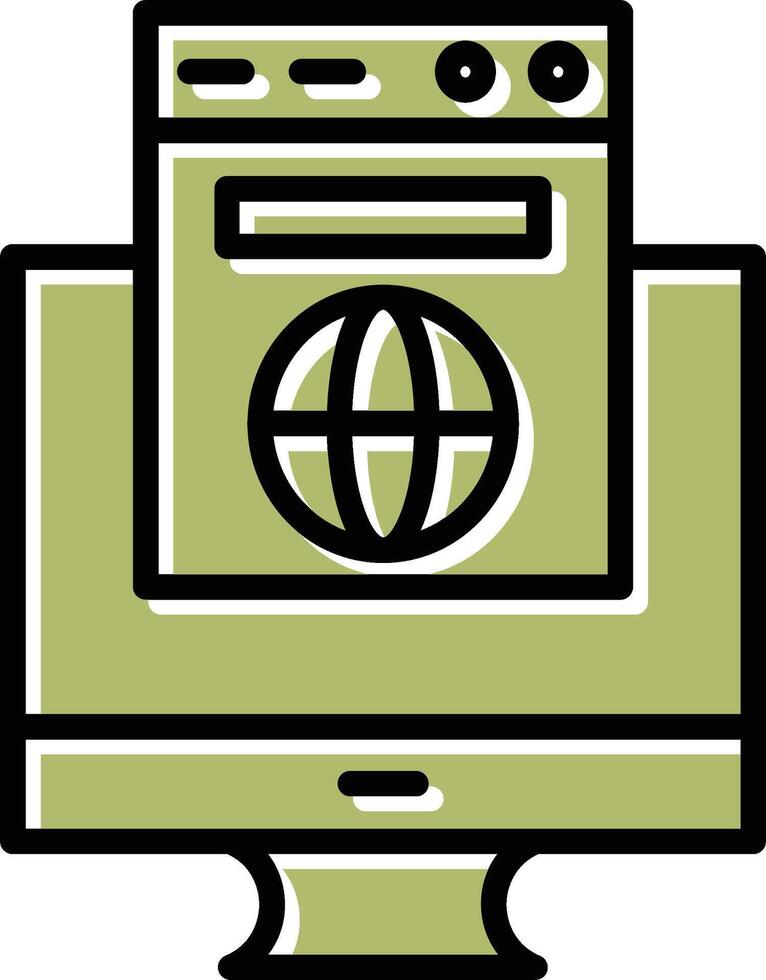 icône de vecteur de site Web