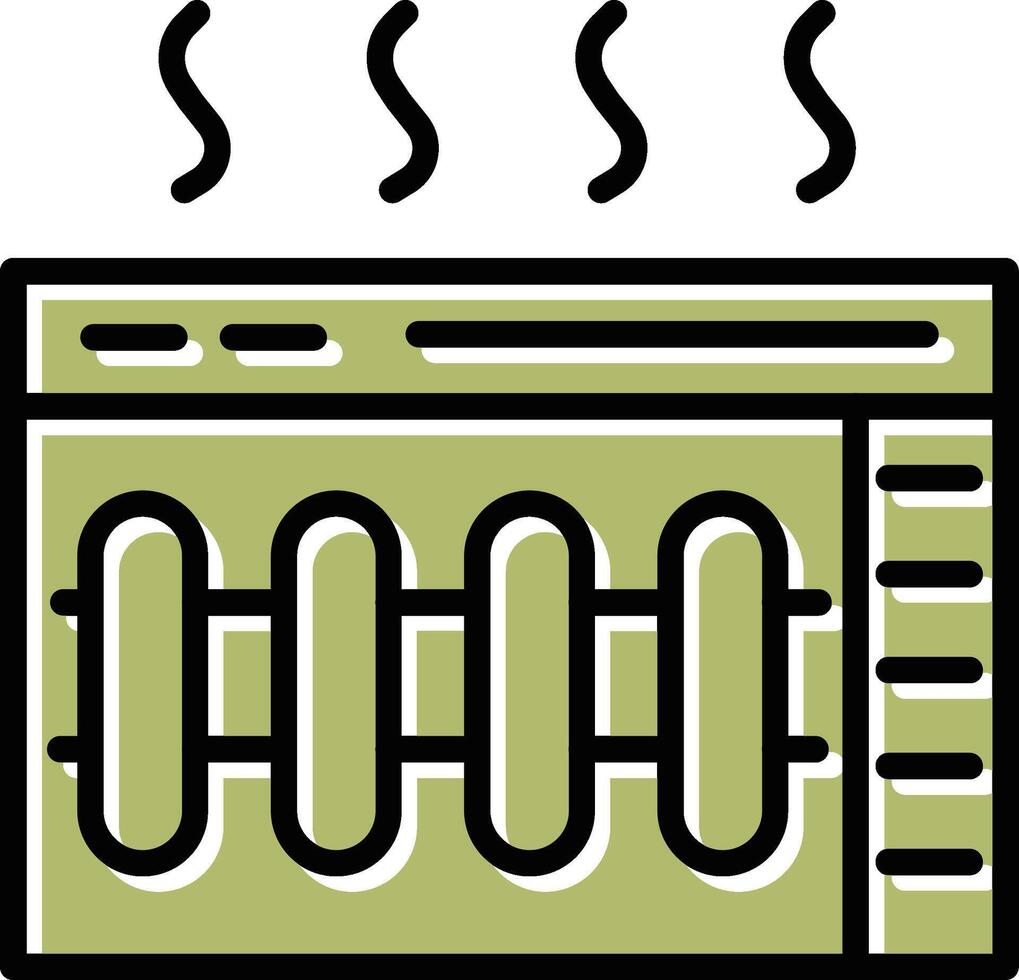 icône de vecteur de chauffage