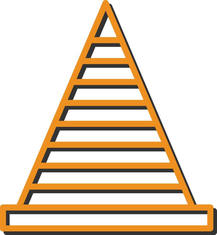 icône de vecteur de cône de signalisation