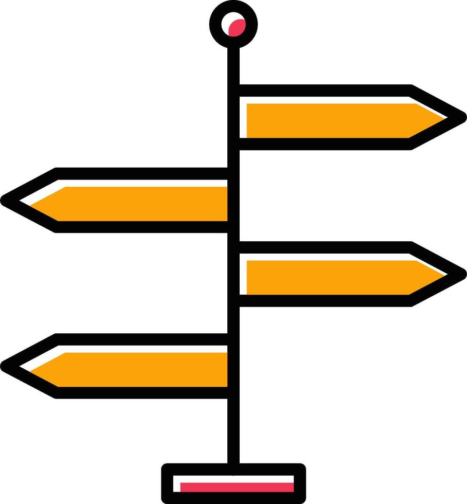 icône de vecteur de directions