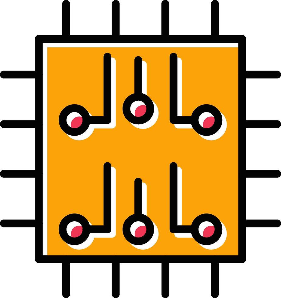icône de vecteur de puce