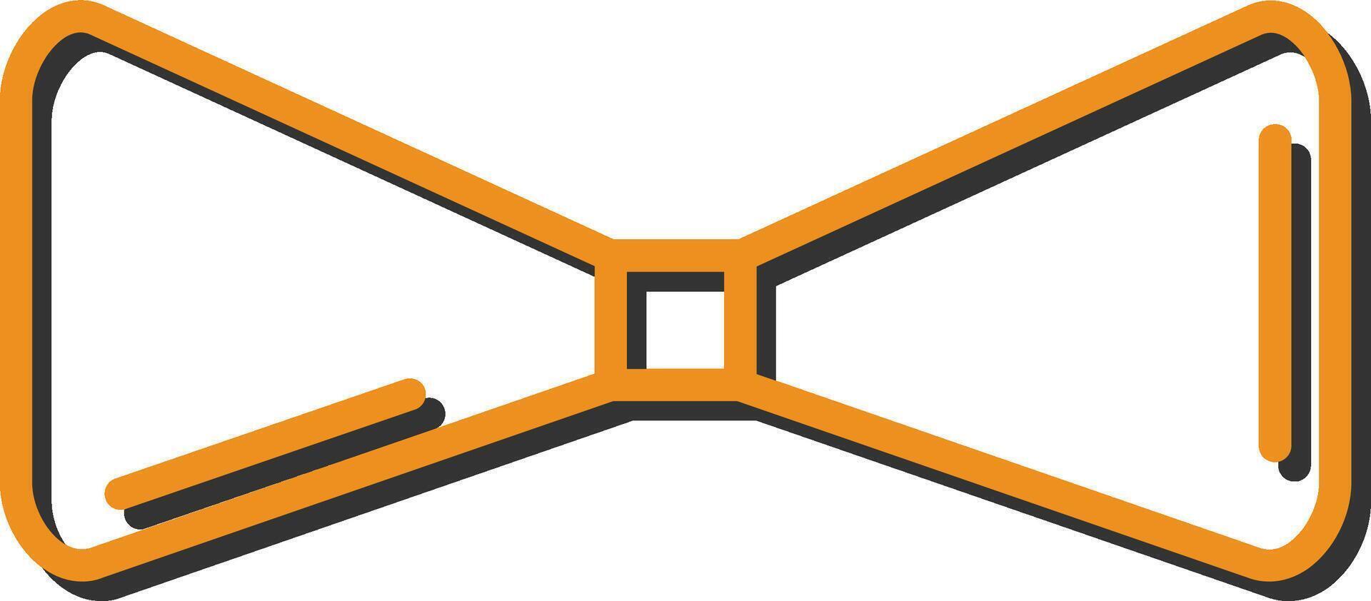 icône de vecteur de noeud papillon