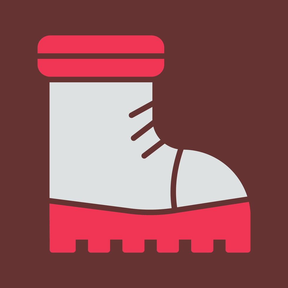 icône de vecteur de bottes de neige